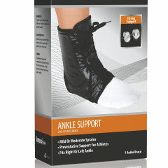 Performance Series Vinyl Lace-Up Ankle Splints Small