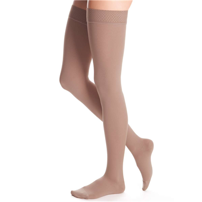 Duomed Advantage Compression Petite Thigh Highs 20-30mmHg Beige