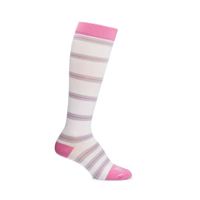 Maternity Compression Socks White/Pink/Gray