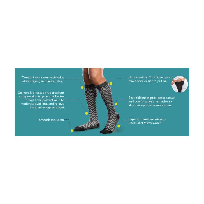 Compression Sock 15-20 mmHg Classic Diamond