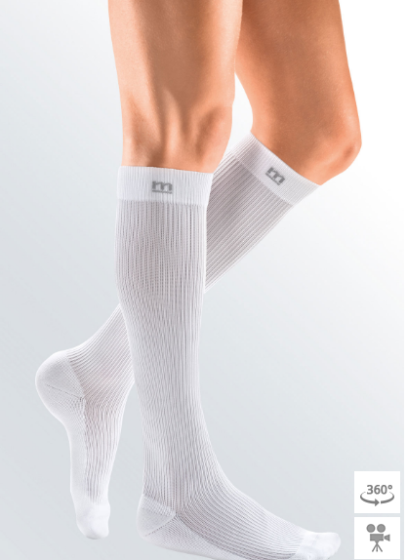 Mediven Active Compression Socks 15-20 mmHg Standard Closed Toe White