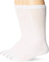 Men's Diabetic Crew Socks White