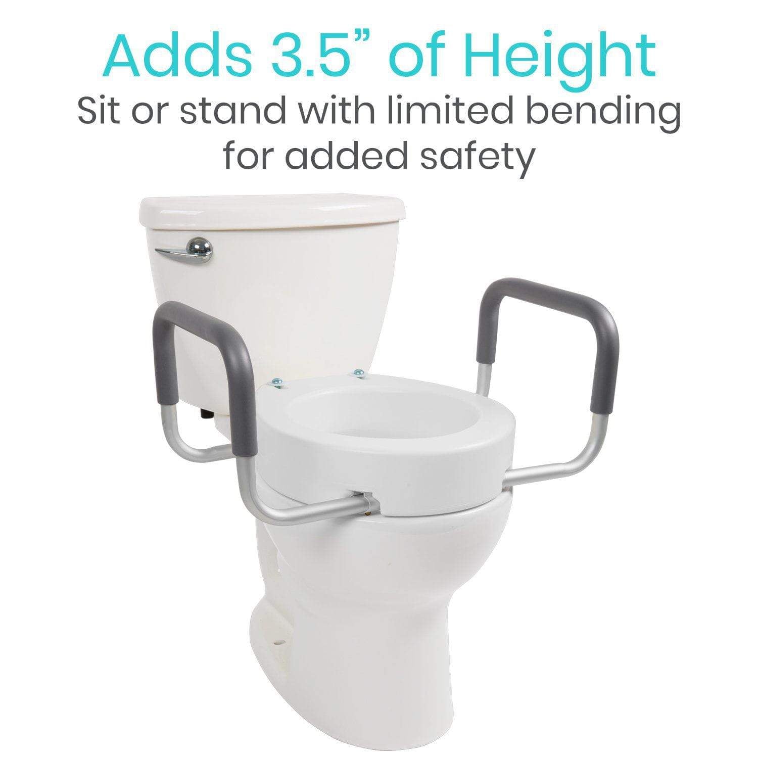 Toilet Sear Riser with Arms