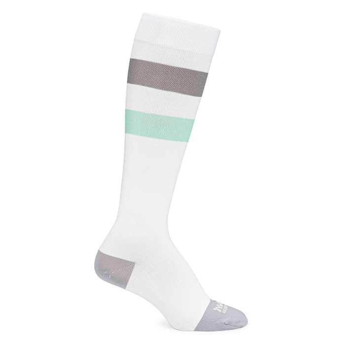 Maternity Compression Socks White/Gray/Green