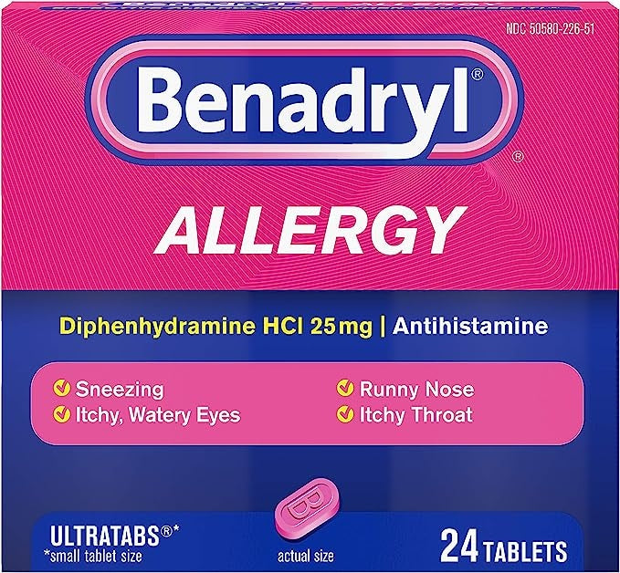 Allergy Relief 25 mg Strength Tablet 24 per Box