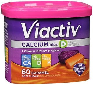 Calcium & Vitamin K & D Supplement Chewable - Caramel