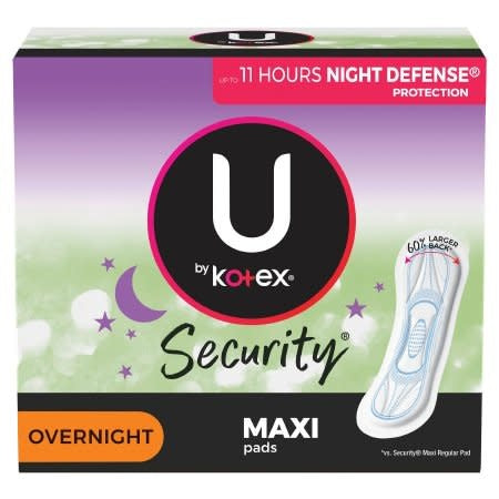 Feminine Pads Security Maxi / Overnight Heavy Absorbency 14ct