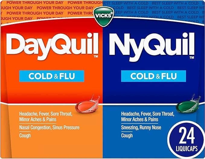 DayQuil / NyQuil Severe Cold & Flu - 16 DayQuil Liquicaps & 8 NyQuil Liquicaps