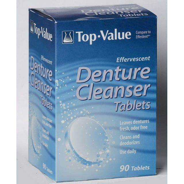 Effervescent Denture Cleanser Tablets - 90 Tablets