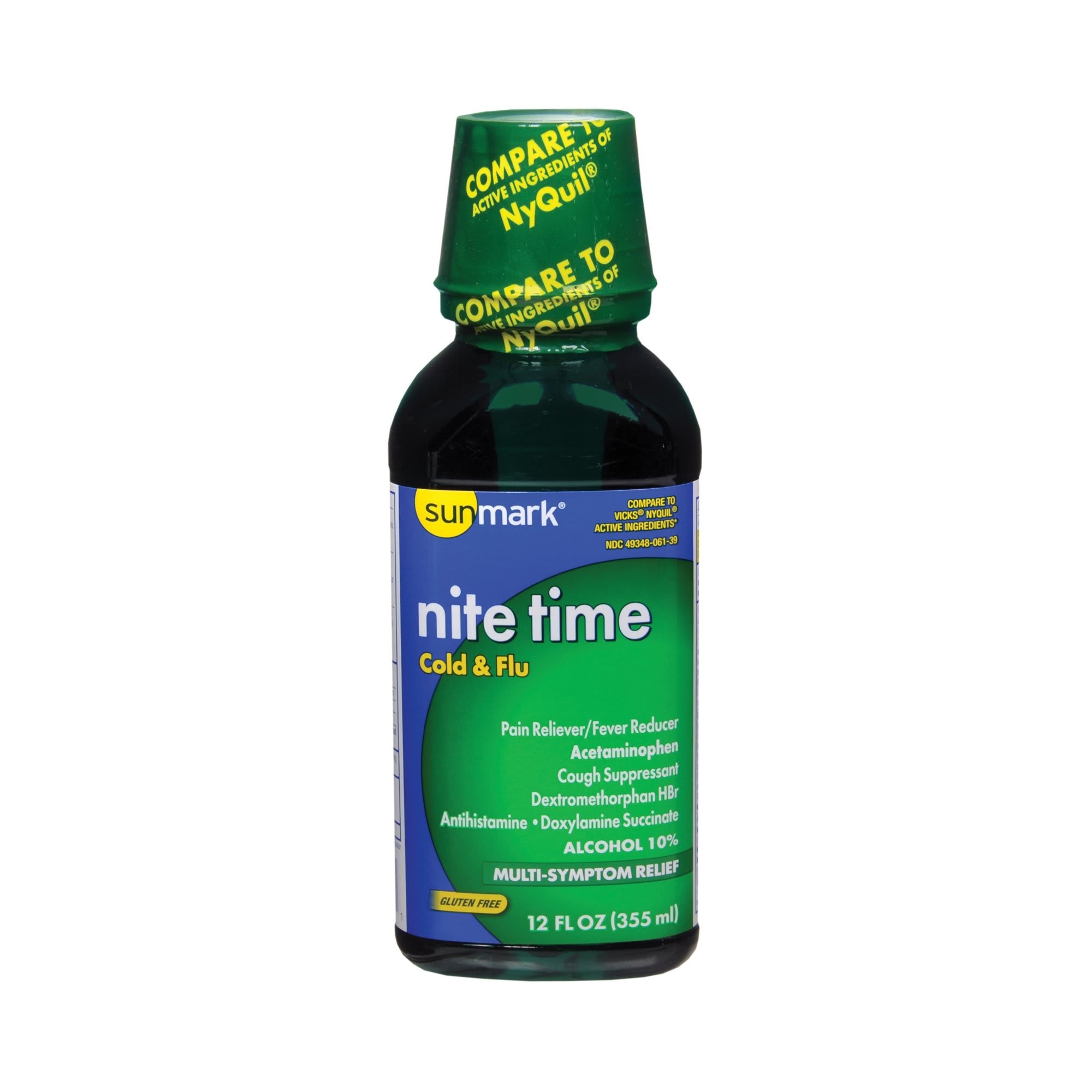 Nite Time - Cold & Flu Nighttime Relief - 12 oz - Original Flavor