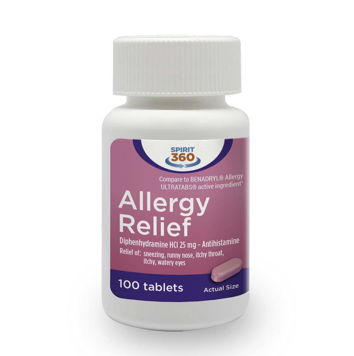 Allergy Relief 25mg 100ct.